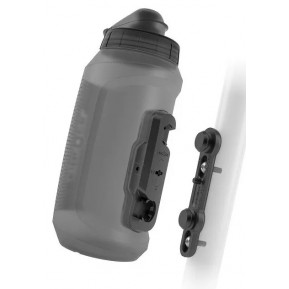 Фляга FIDLOCK TWIST 750 Antibacterial 750 мл, Trans. Black + Connector + BIKE Base Фото №1